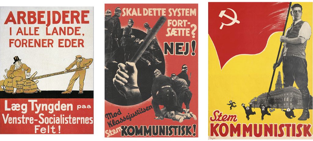 DKP-plakater på Arbejdermuseet